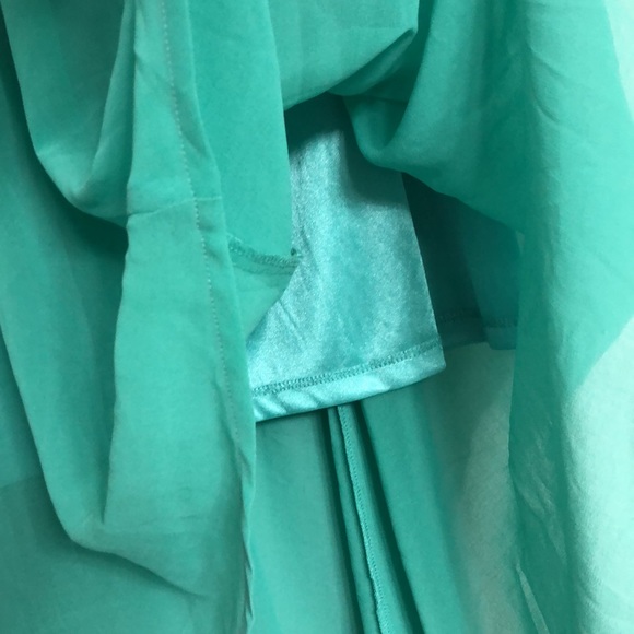 Chiffon Skirt - teal/aqua colour - Picture 2 of 6